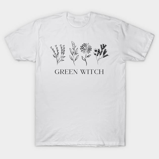 Green Witch T-Shirt by Hija de Marte Tarot